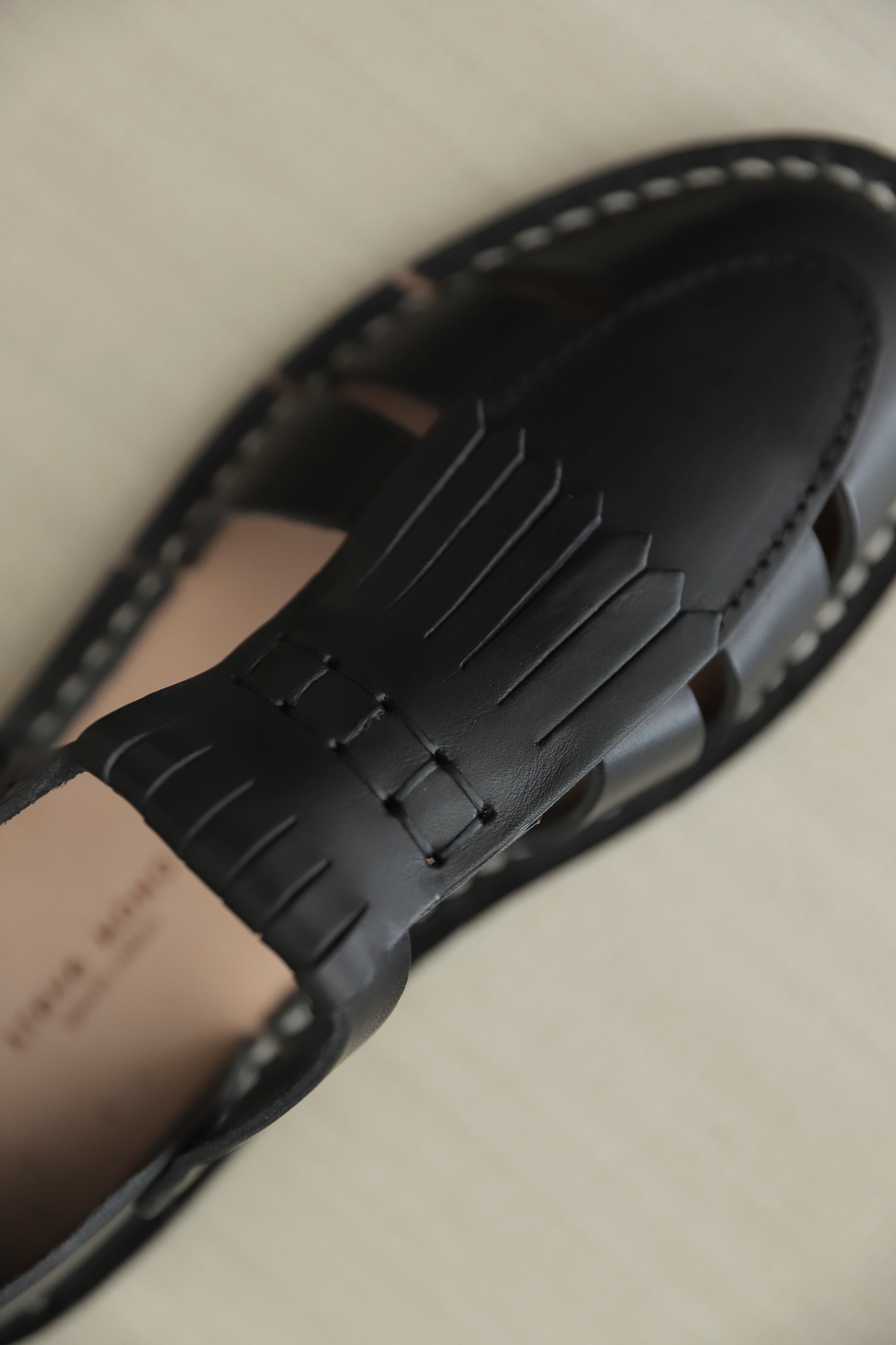 STEVE MONO - Artisanal Sandals 10/02 BLACK