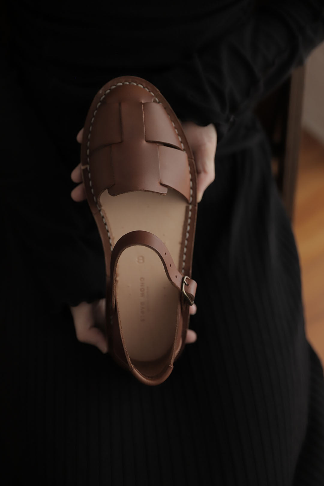 STEVE MONO Artisanal Sandals 10/11 CHOCOLATE