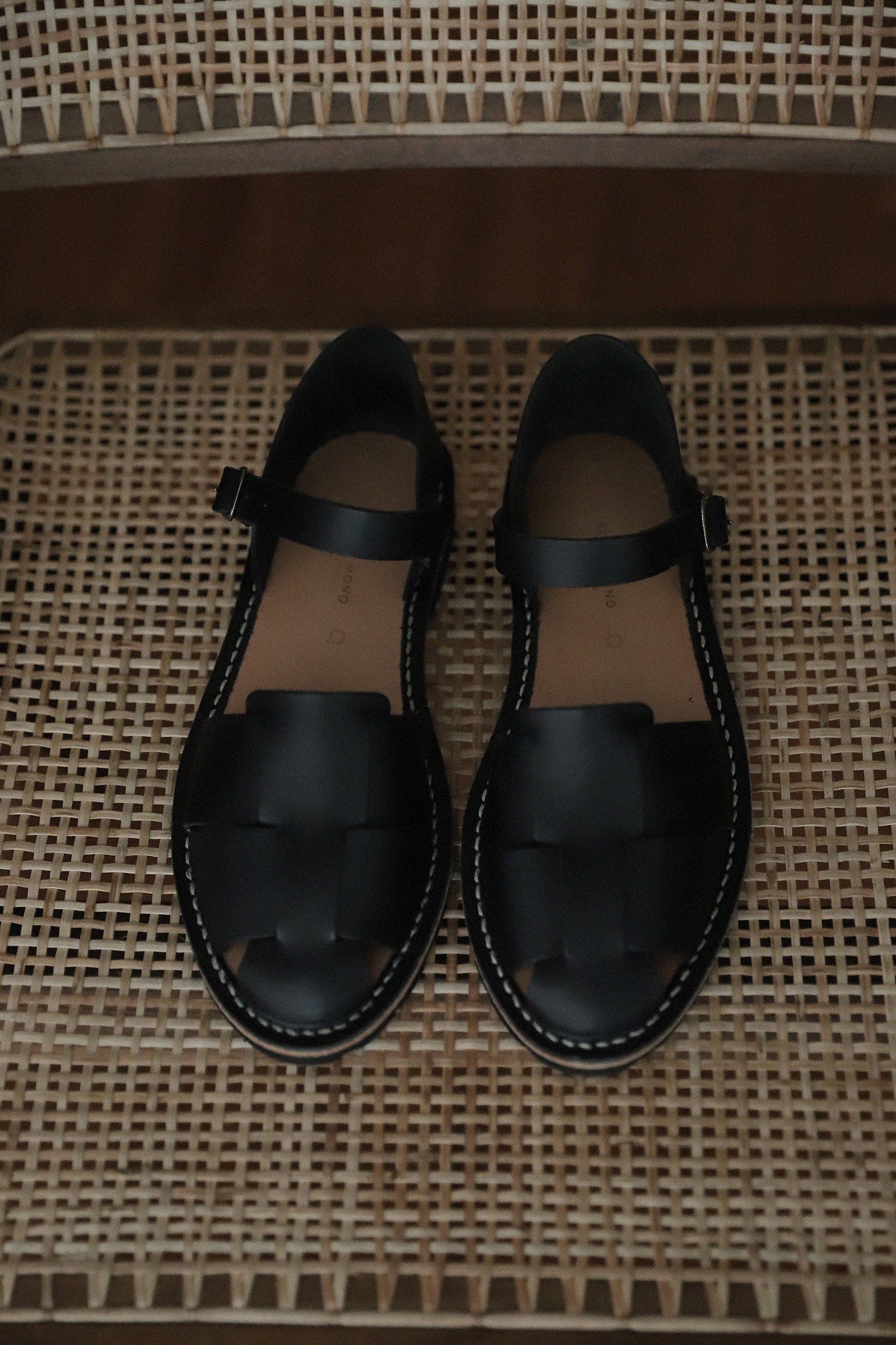 STEVE MONO - Artisanal Sandals 10/11 BLACK