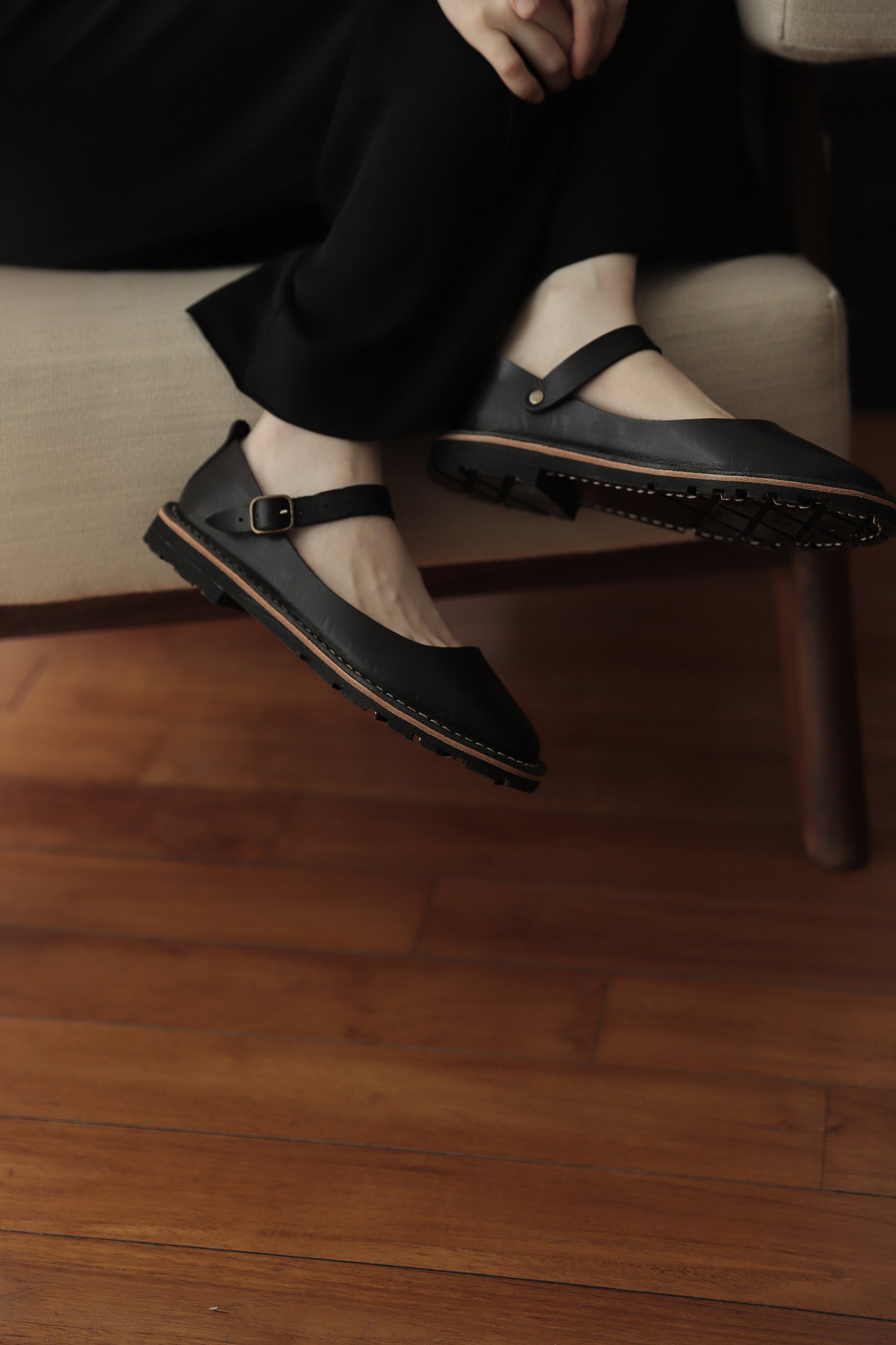 STEVE MONO - Artisanal Sandals 10/16 BLACK