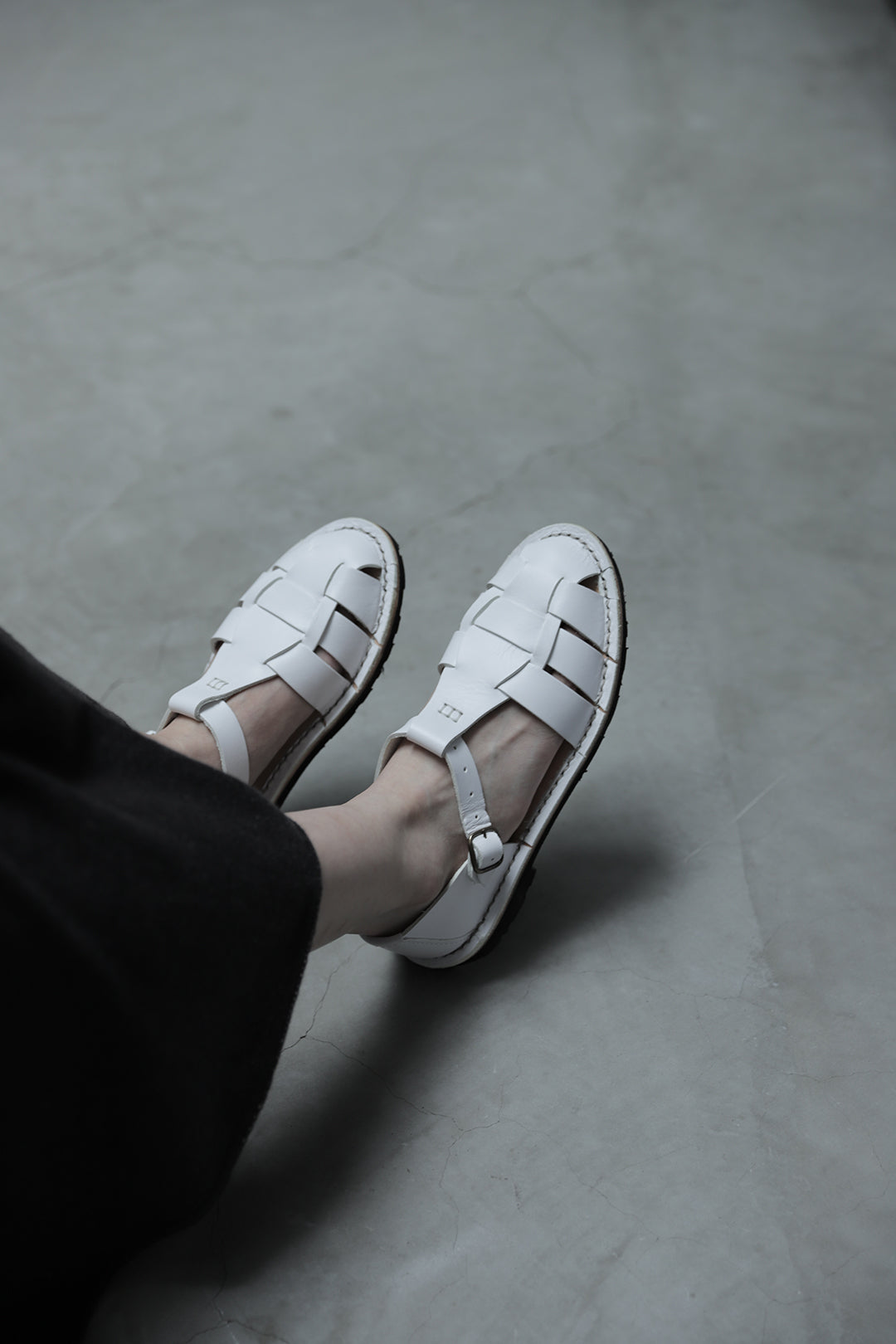 STEVE MONO - Artisanal Sandals 10/01 WHITE