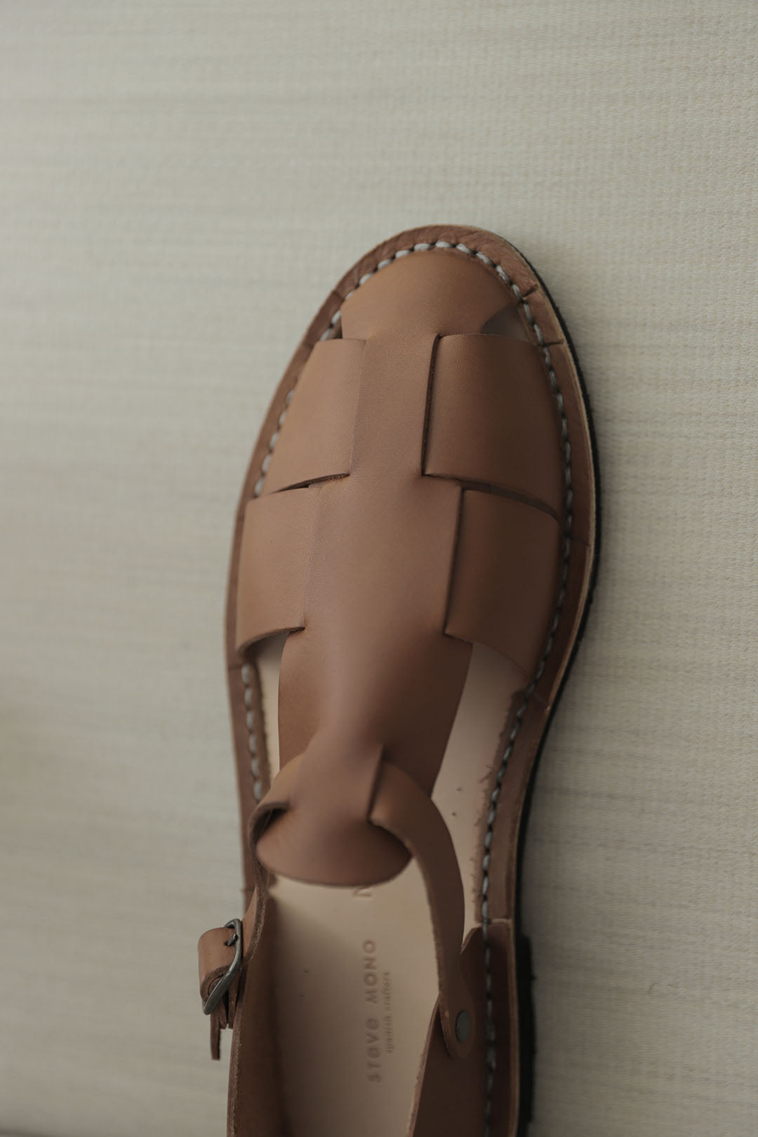 STEVE MONO - Artisanal Sandals 10/11 Long TOBACCO